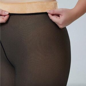 Black Sheer Thermal Tights